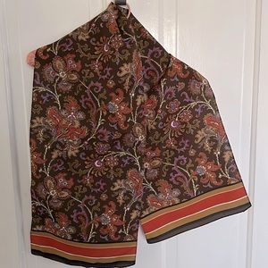 Floral patterned scarf